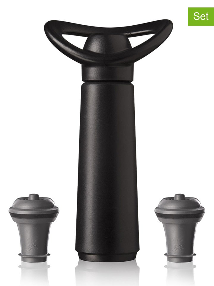 Vacu Vin 3-częściowy zestaw w kolorze czarnym rozmiar: onesize