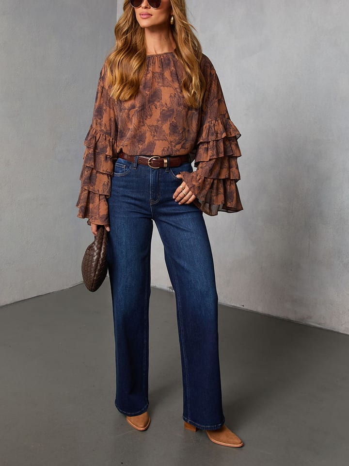 LA Angels Bluzka w kolorze jasnobrązowym rozmiar: M