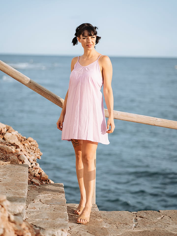 Isla Bonita by SIGRIS Sukienka w kolorze jasnoróżowym rozmiar: S