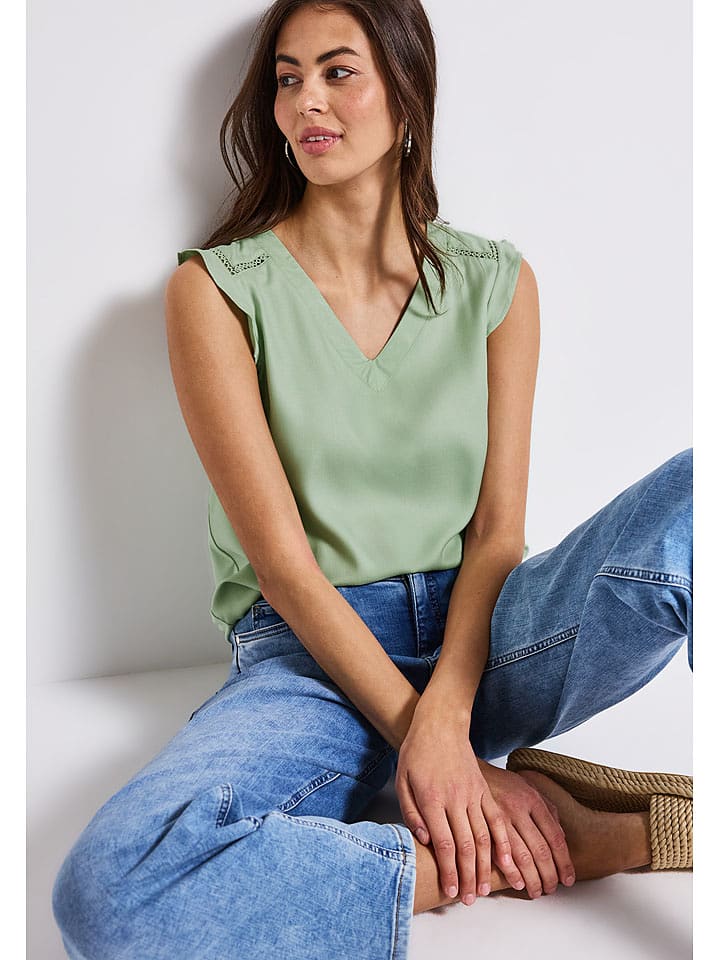 Street One Koszulka w kolorze jasnozielonym rozmiar: 40