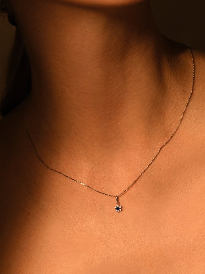 OR ÉCLAT Złota zawieszka z cyrkoniami rozmiar: onesize