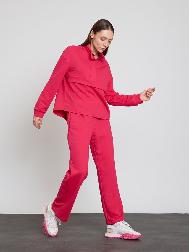 BGN Spodnie dresowe w kolorze różowym rozmiar: 34