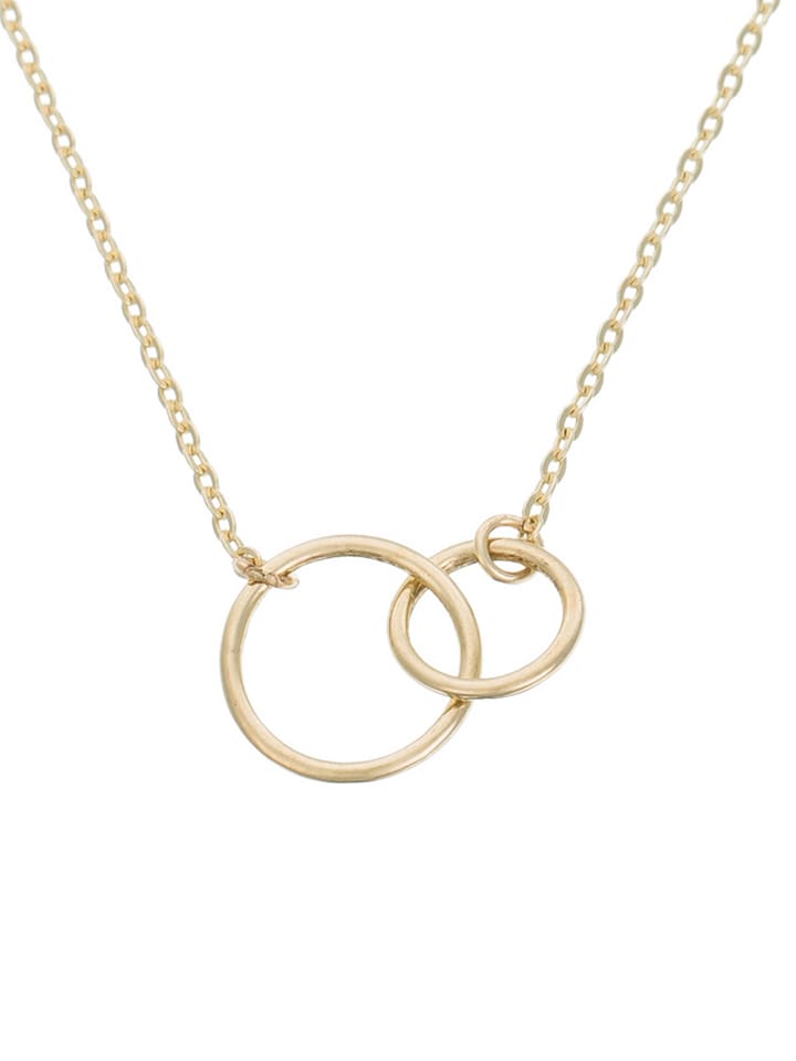 L instant d Or Złoty naszyjnik "Ensemble d'or" z elementem ozdobnym - dł. 40 cm rozmiar: onesize