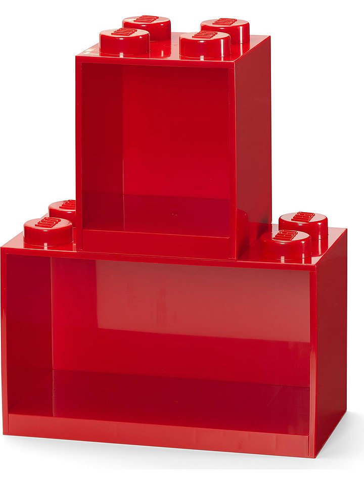 LEGO Regał "Brick" w kolorze czerwonym - 21,5 x 32 x 16 cm rozmiar: onesize