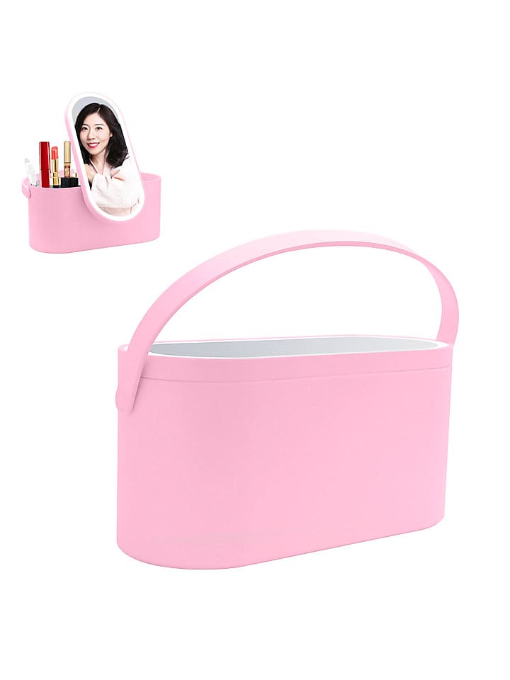 DAM Lustro kosmetyczne LED w kolorze jasnoróżowym rozmiar: onesize