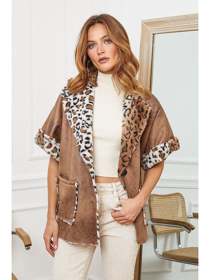 Joséfine Kurtka przejściowa "Ashmee" w kolorze karmelowym rozmiar: L