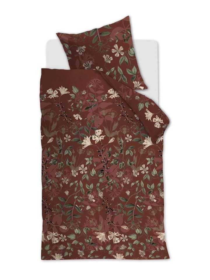 Beddinghouse Komplet pościeli satynowej "Serpentine" w kolorze czerwonym rozmiar: 135x200 cm