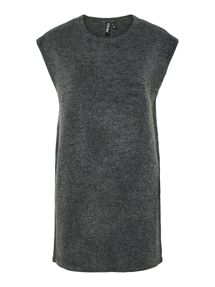 Pieces Sukienka dzianinowa "Pcjiko" w kolorze antracytowym rozmiar: XS