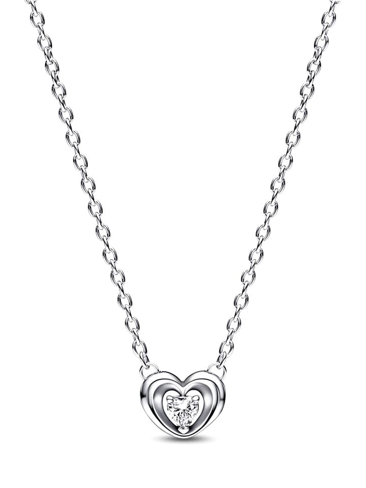 Pandora Srebrny naszyjnik z elementem ozdobnym rozmiar: onesize