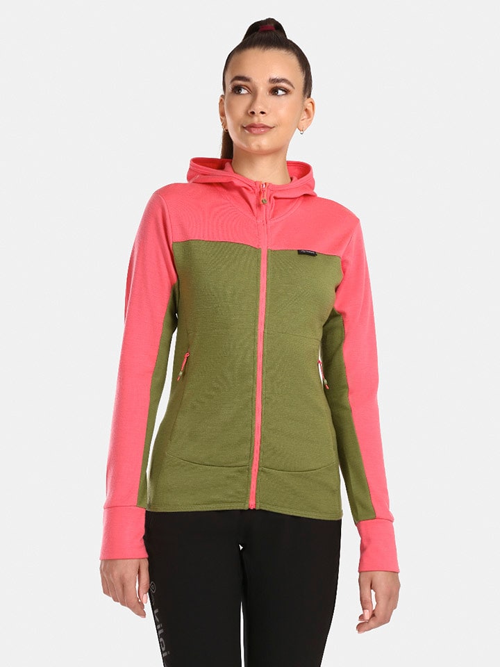 Kilpi Kurtka funkcyjna "Wolie" w kolorze różowo-zielonym rozmiar: 40