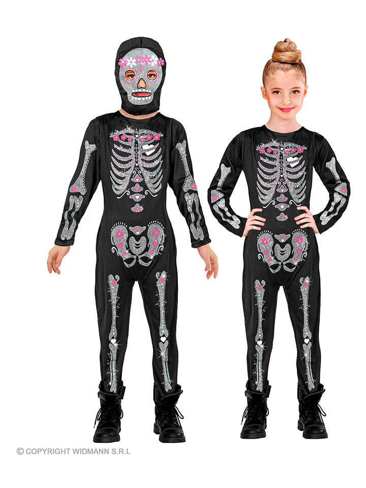 Carnival Party 2-częściowy kostium w kolorze czarnym rozmiar: 158