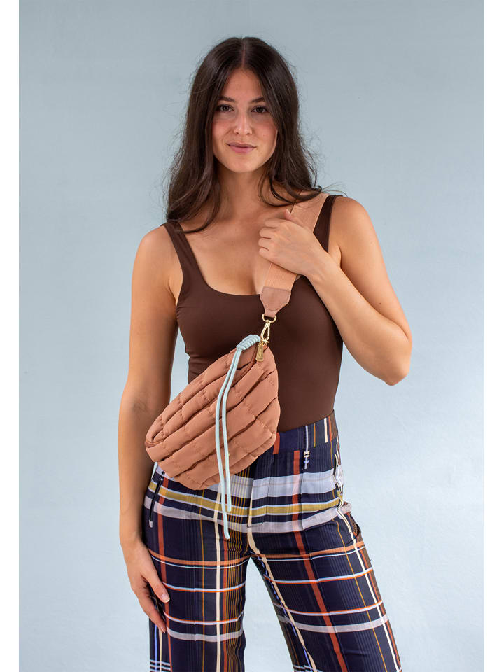 Fritzi aus Preußen Skórzana saszetka w kolorze jasnobrązowym - 30 x 16 x 10 cm rozmiar: onesize