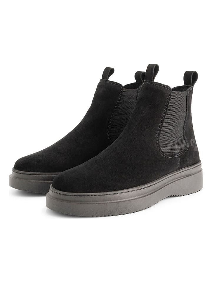 TRAVELIN' Skórzane sztyblety w kolorze czarnym rozmiar: 44