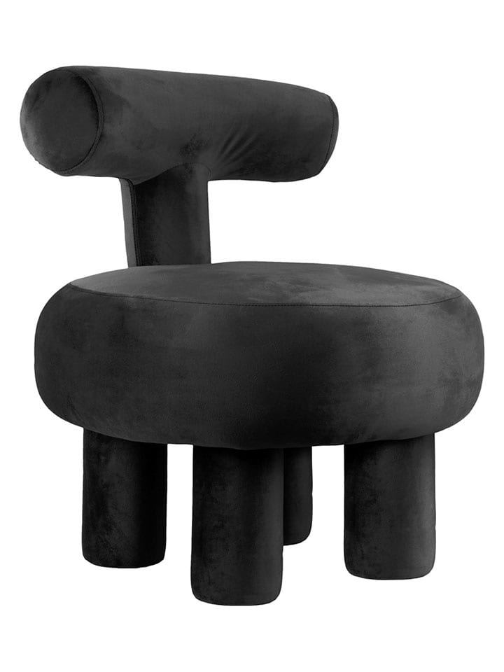 Leitmotiv Hocker "Abrazo" w kolorze czarnym - wys. 67 x Ø 58 cm rozmiar: onesize