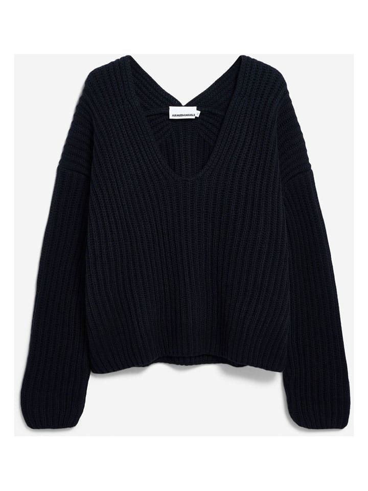 armedangels Wełniany sweter "Tianaa" w kolorze czarnym rozmiar: S