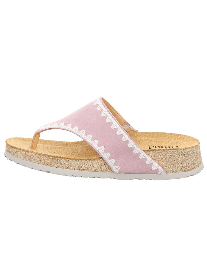 Think! Skórzane japonki w kolorze jasnoróżowym rozmiar: 38