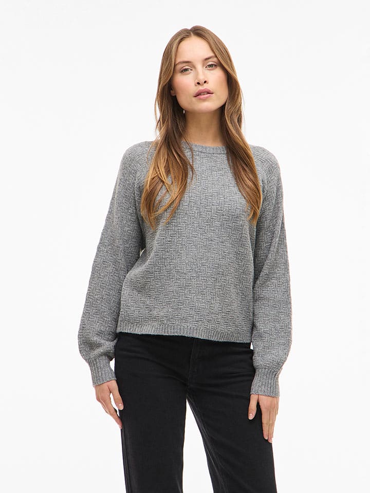 Vila Sweter "Vilas" w kolorze szarym rozmiar: S