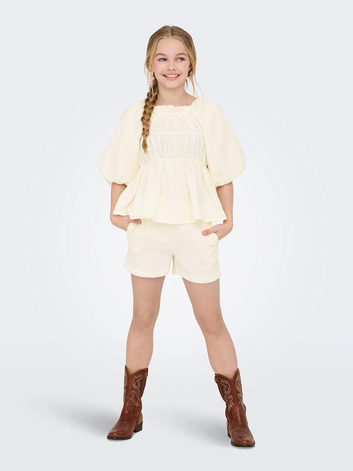 KIDS ONLY Szorty "Thyra" w kolorze kremowym rozmiar: 128