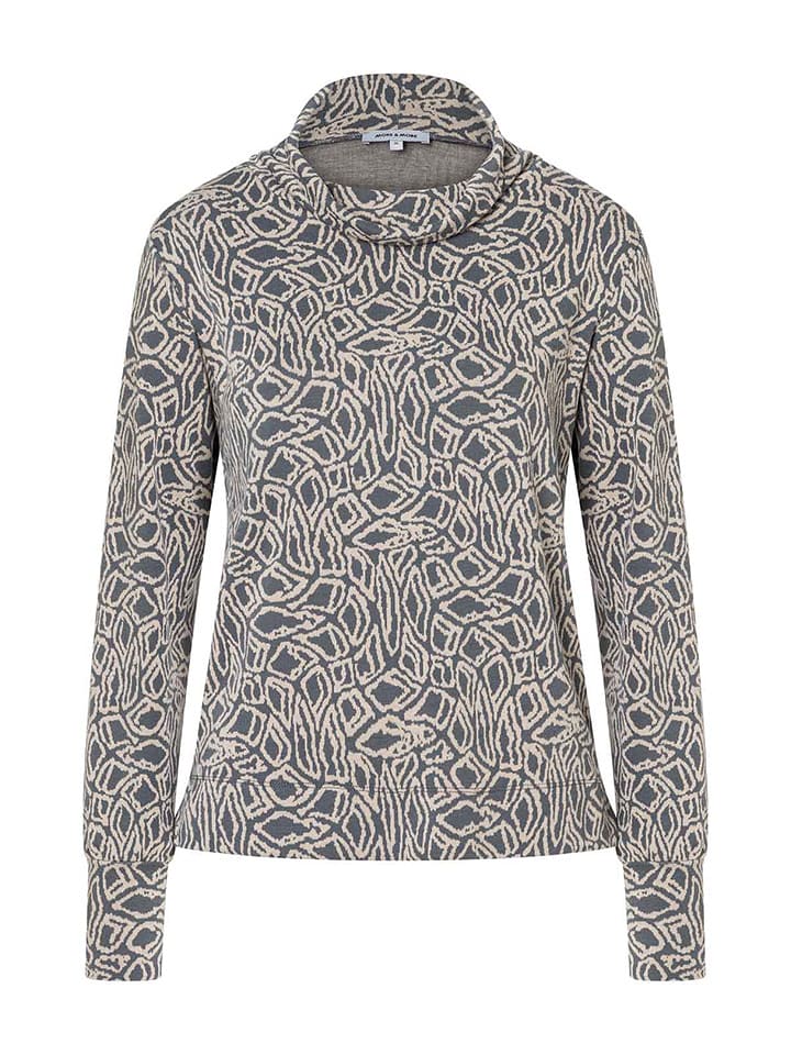 More & More Koszulka w kolorze szaro-kremowym rozmiar: 42