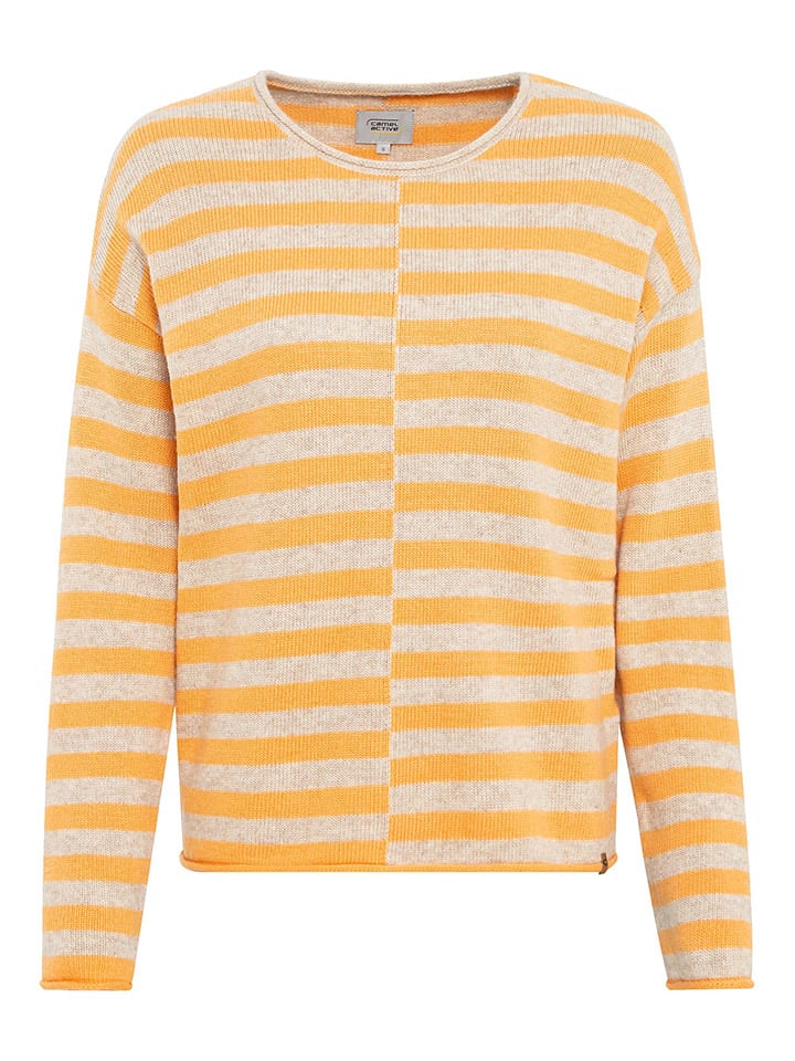 Camel Active Sweter w kolorze beżowo-pomarańczowym rozmiar: XL