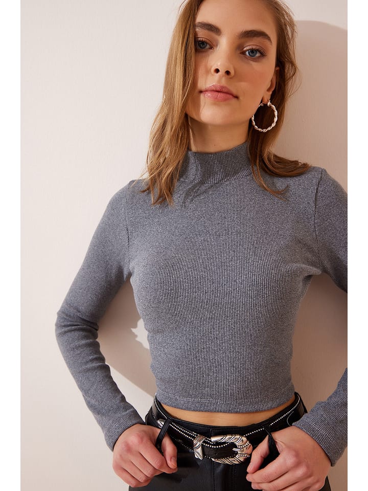 Happiness Istanbul Koszulka w kolorze szarym rozmiar: S/M