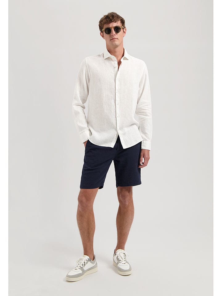 DSTREZZED Lniana koszula w kolorze białym rozmiar: XXL