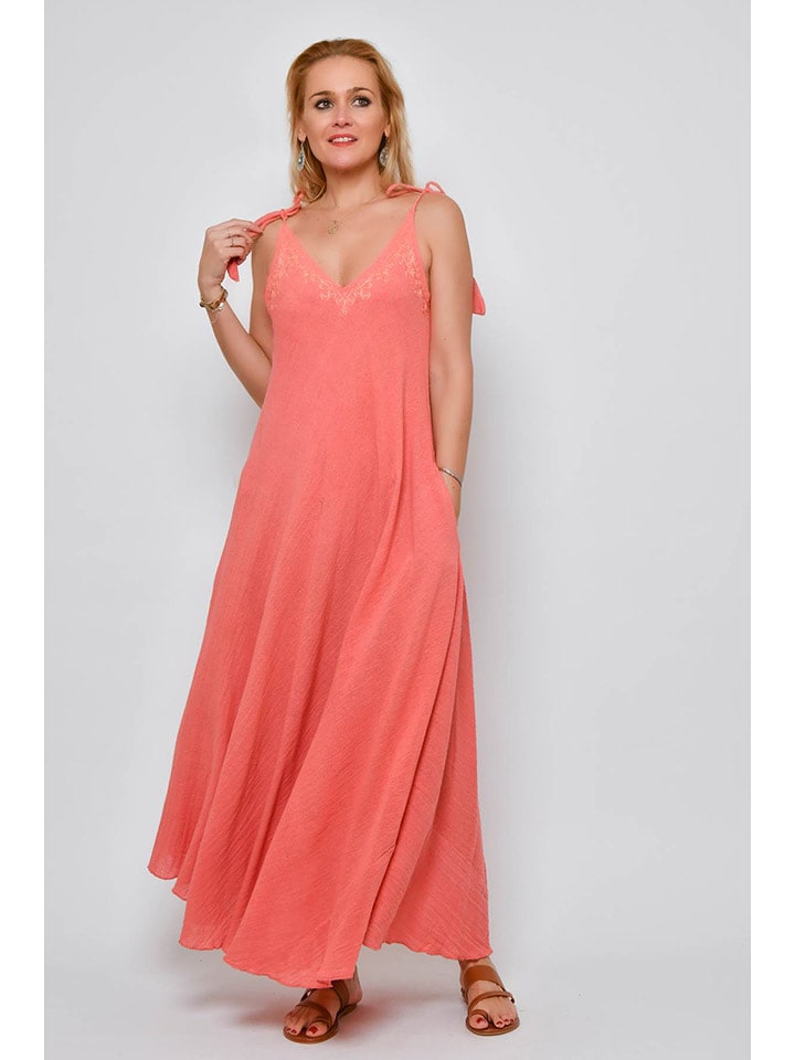 H.H.G. Sukienka w kolorze koralowym rozmiar: onesize