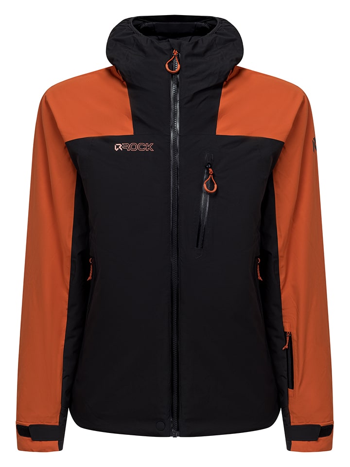 ROCK EXPERIENCE Kurtka narciarska "Re. Sun Peaks" w kolorze jasnobrązowo-czarnym rozmiar: XXL