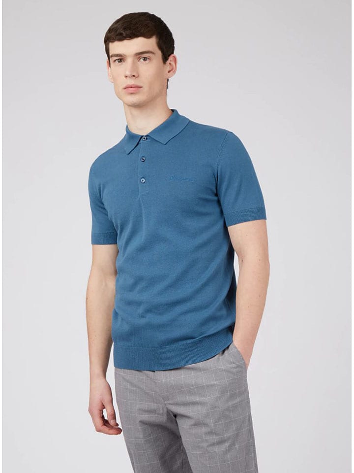 Ben Sherman Koszulka polo w kolorze niebieskim rozmiar: L