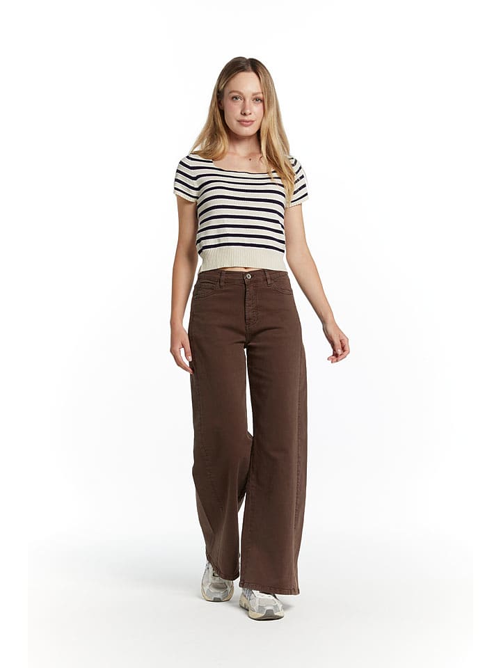 Tamba Dżinsy - Flared fit - w kolorze brązowym rozmiar: 42