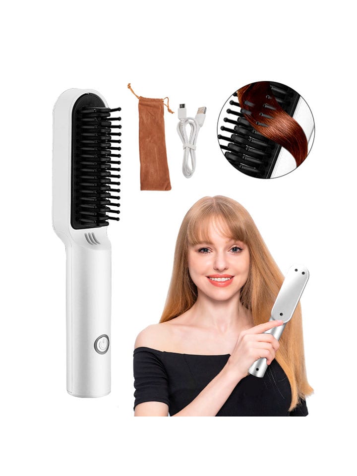 DAM Grzebień w kolorze srebrnym do prostowania włosów rozmiar: onesize