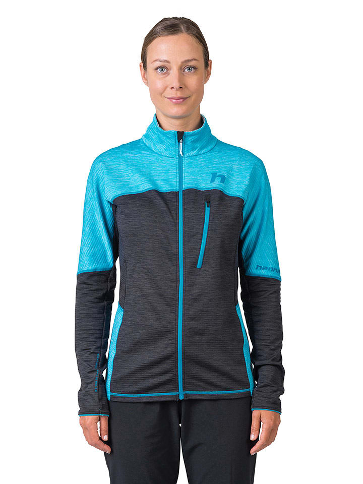 Hannah Kurtka polarowa "Meda" w kolorze antracytowo-błękitnym rozmiar: 40