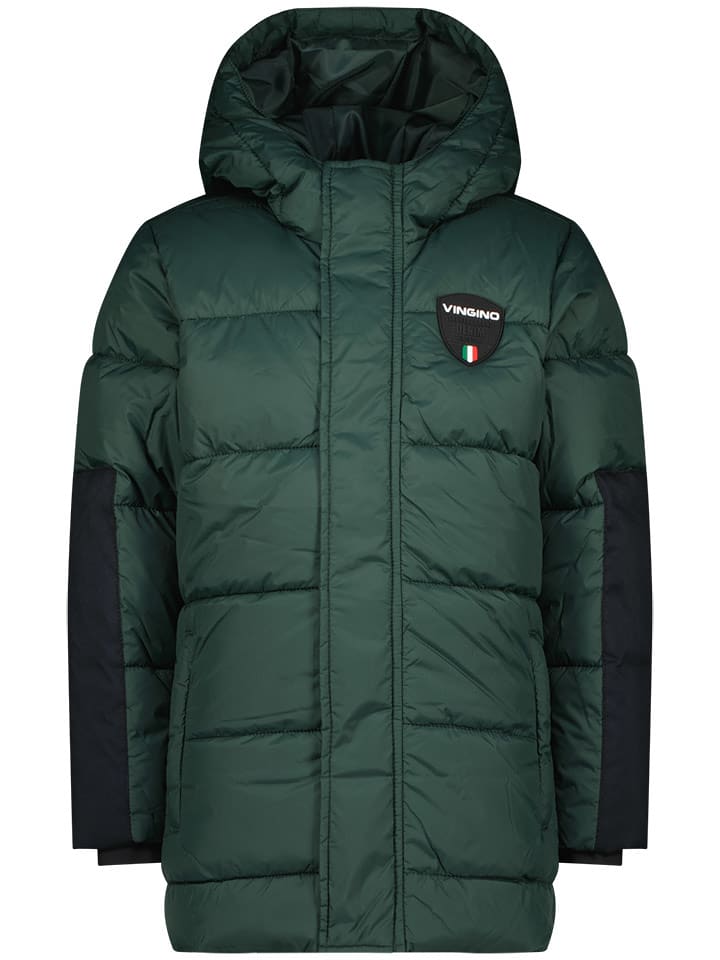 Vingino Płaszcz pikowany "Telo" w kolorze zielonym rozmiar: 116