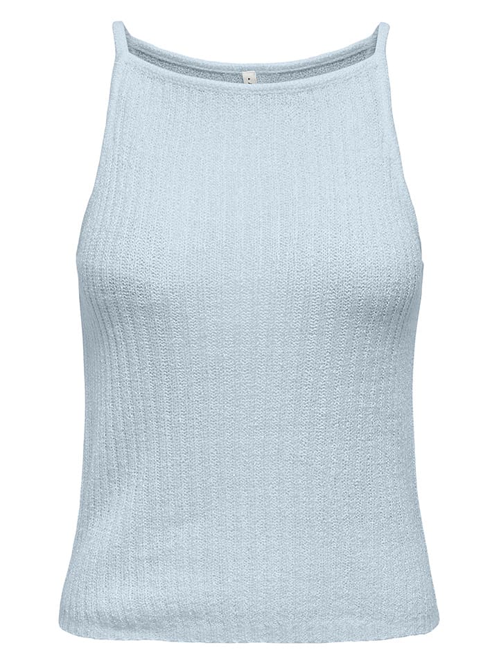 ONLY Top dzianinowy w kolorze błękitnym rozmiar: XL
