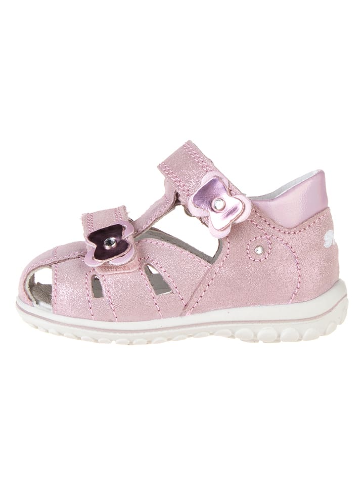 Primigi Skórzane półsandały w kolorze jasnoróżowym rozmiar: 24