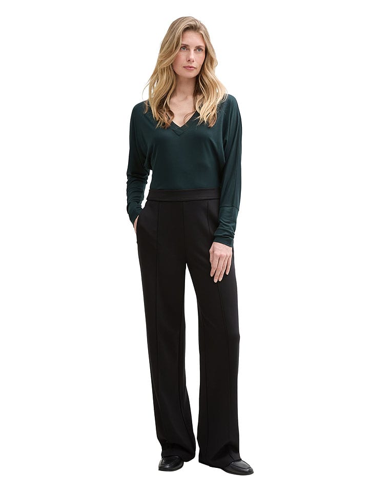 Tom Tailor Koszulka w kolorze ciemnozielonym rozmiar: XS