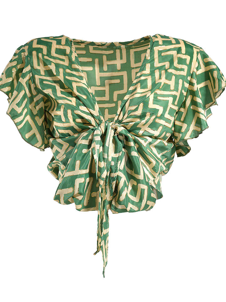 BLE Koszulka w kolorze zielono-złotym rozmiar: onesize