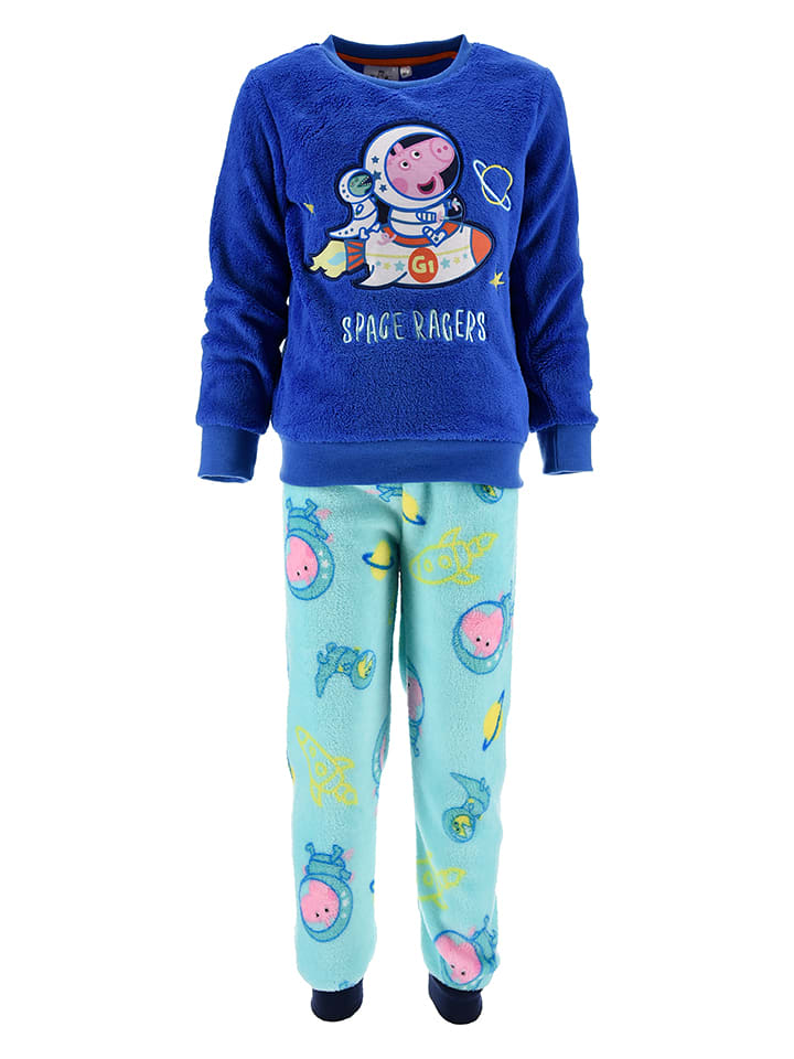 Peppa Pig Piżama "Świnka Peppa" w kolorze turkusowo-niebieskim rozmiar: 104