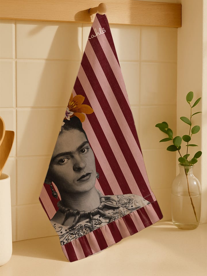 Madre Selva Ściereczka "Frida" w kolorze różowym do naczyń - 75 x 50 cm rozmiar: onesize