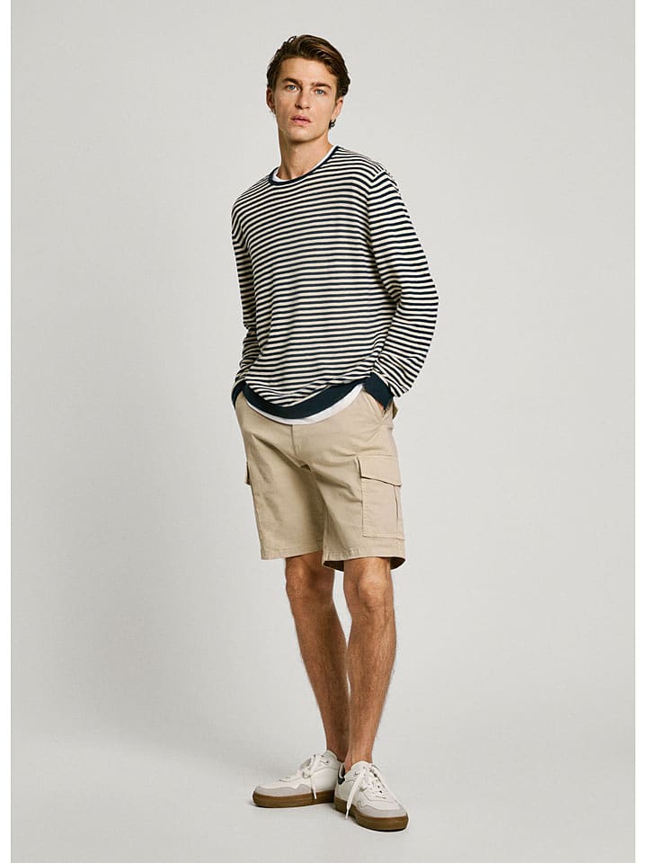 Pepe Jeans Bojówki w kolorze beżowym rozmiar: W32