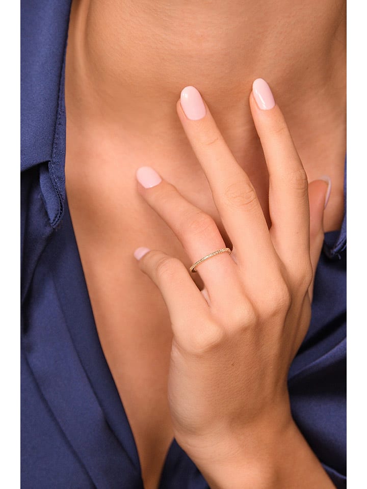 DIAMANTA Złoty pierścionek "Belle Alliance Tour Complet" z diamentami rozmiar: 52