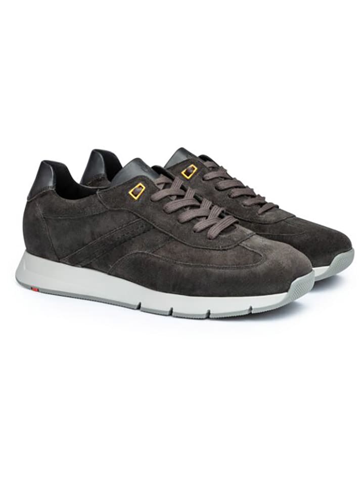 LLOYD Skórzane sneakersy "Adron" w kolorze antracytowym rozmiar: 44,5