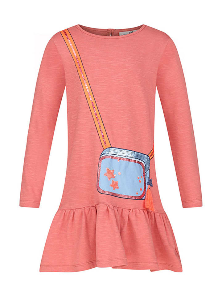 happy girls by Eisend Sukienka w kolorze brzoskwiniowym ze wzorem rozmiar: 104