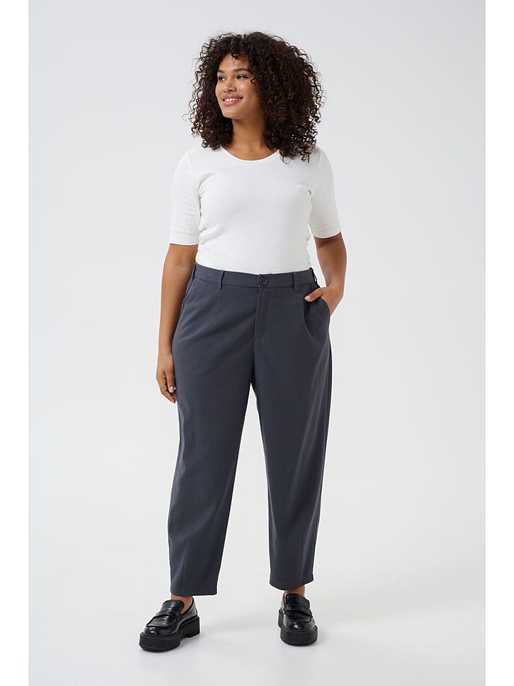 Kaffe Spodnie "Merla" w kolorze antracytowym rozmiar: 44