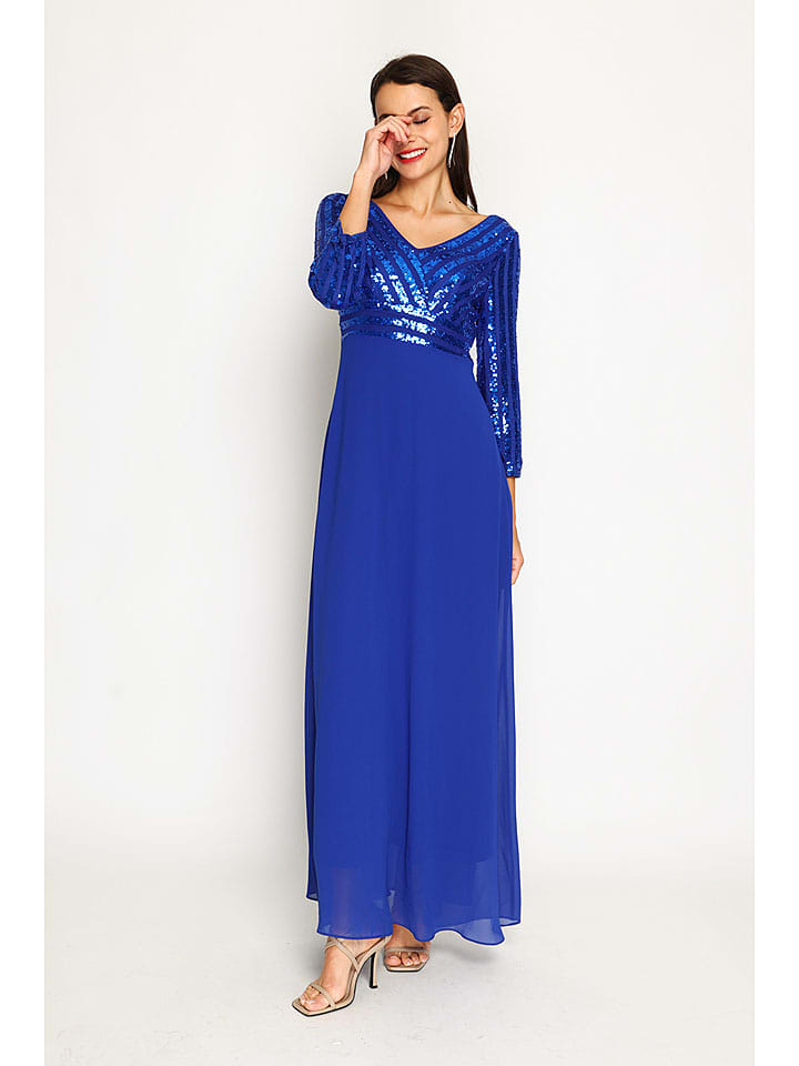 ASSUILI Sukienka w kolorze niebieskim rozmiar: 36