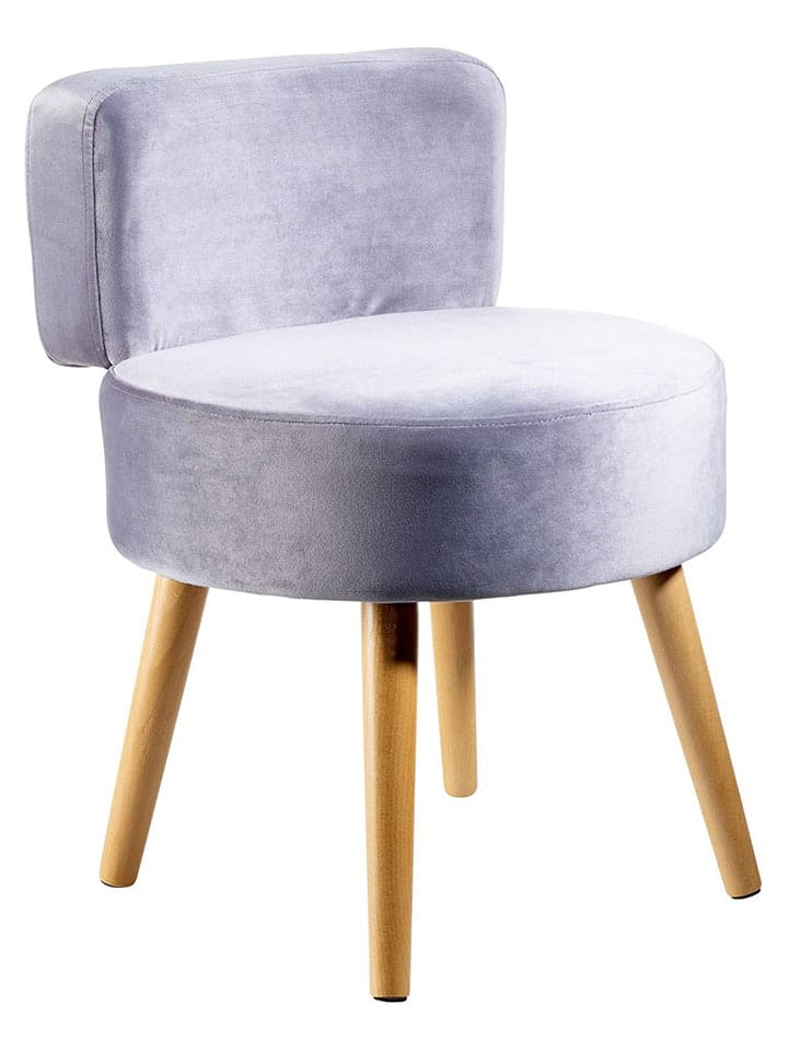 Echtwerk Hocker "Milo" w kolorze szarym - wys. 58 x Ø 43 cm rozmiar: onesize