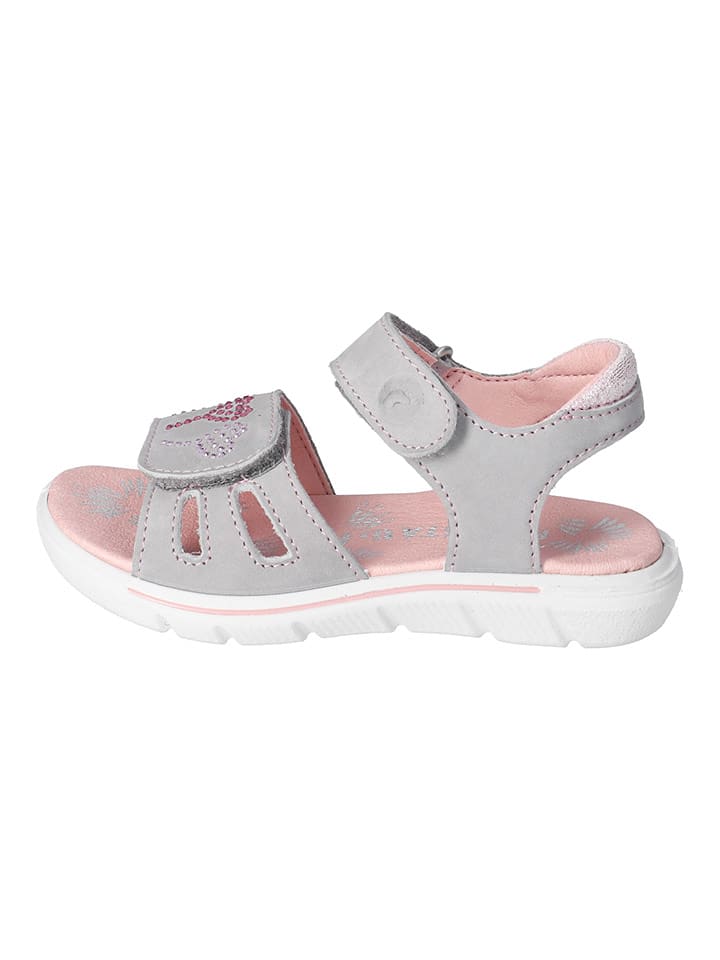 Ricosta Sandały w kolorze szaro-jasnoróżowym rozmiar: 35