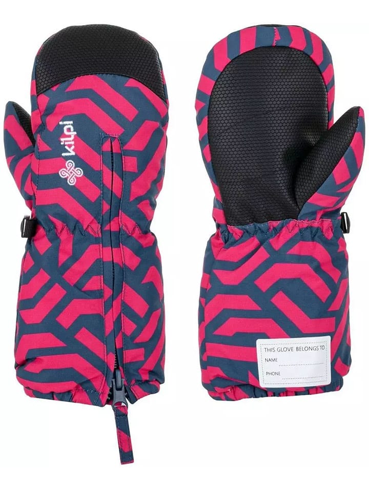 Kilpi Rękawiczki narciarskie "Palmer" w kolorze różowo-granatowym rozmiar: 7