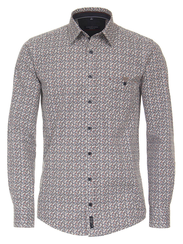 CASAMODA Koszula - Casual fit - ze wzorem rozmiar: XL