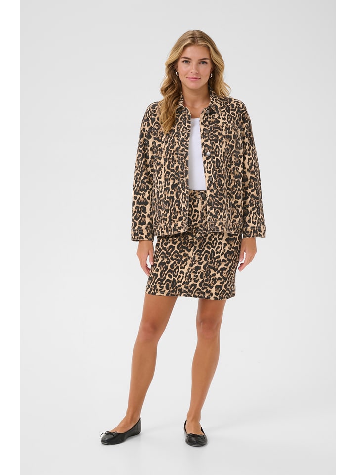 Kaffe Kurtka dżinsowa w kolorze beżowym rozmiar: 44